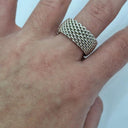 Tiffany & Co Sterling Silver Somerset Mesh Ring Size XL by SwapUp-Online Second Hand Store-Online Thrift Store