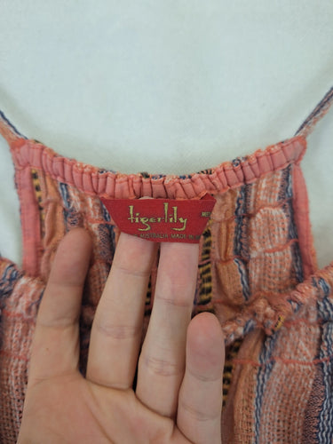 Tigerlily Boho Dust Pink Woven Top Size M by SwapUp-Online Second Hand Store-Online Thrift Store
