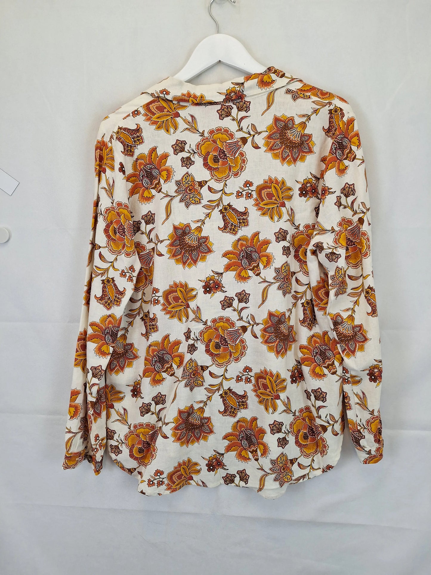 Tigerlily Linen Blend Paisley Shirt Size 8 by SwapUp-Online Second Hand Store-Online Thrift Store