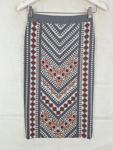 Tigerlily Tribal Print Pencil Midi Skirt Size S by SwapUp-Online Second Hand Store-Online Thrift Store