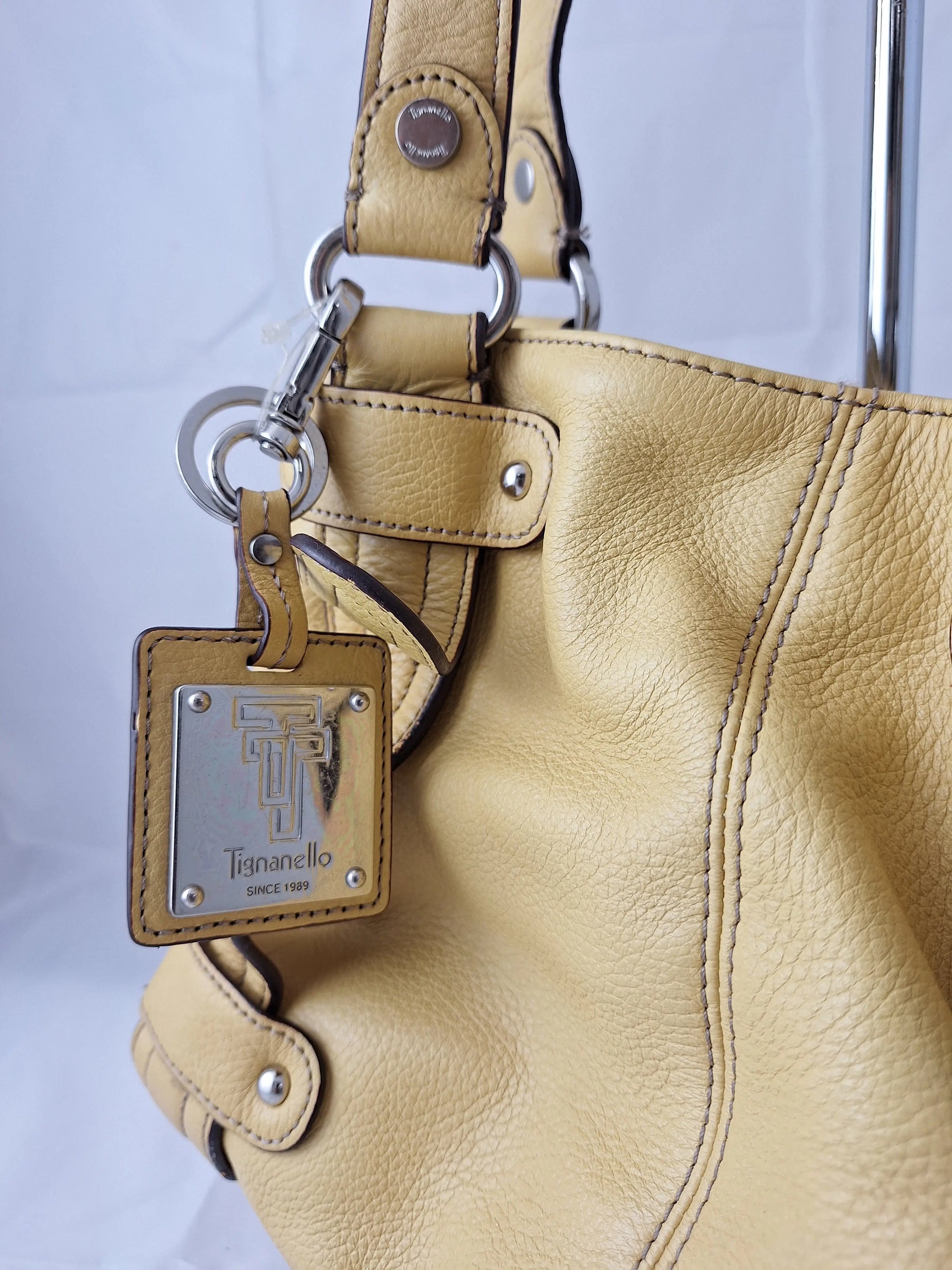 Tignanello Stylish Leather Baguette Bag by SwapUp-Online Second Hand Store-Online Thrift Store