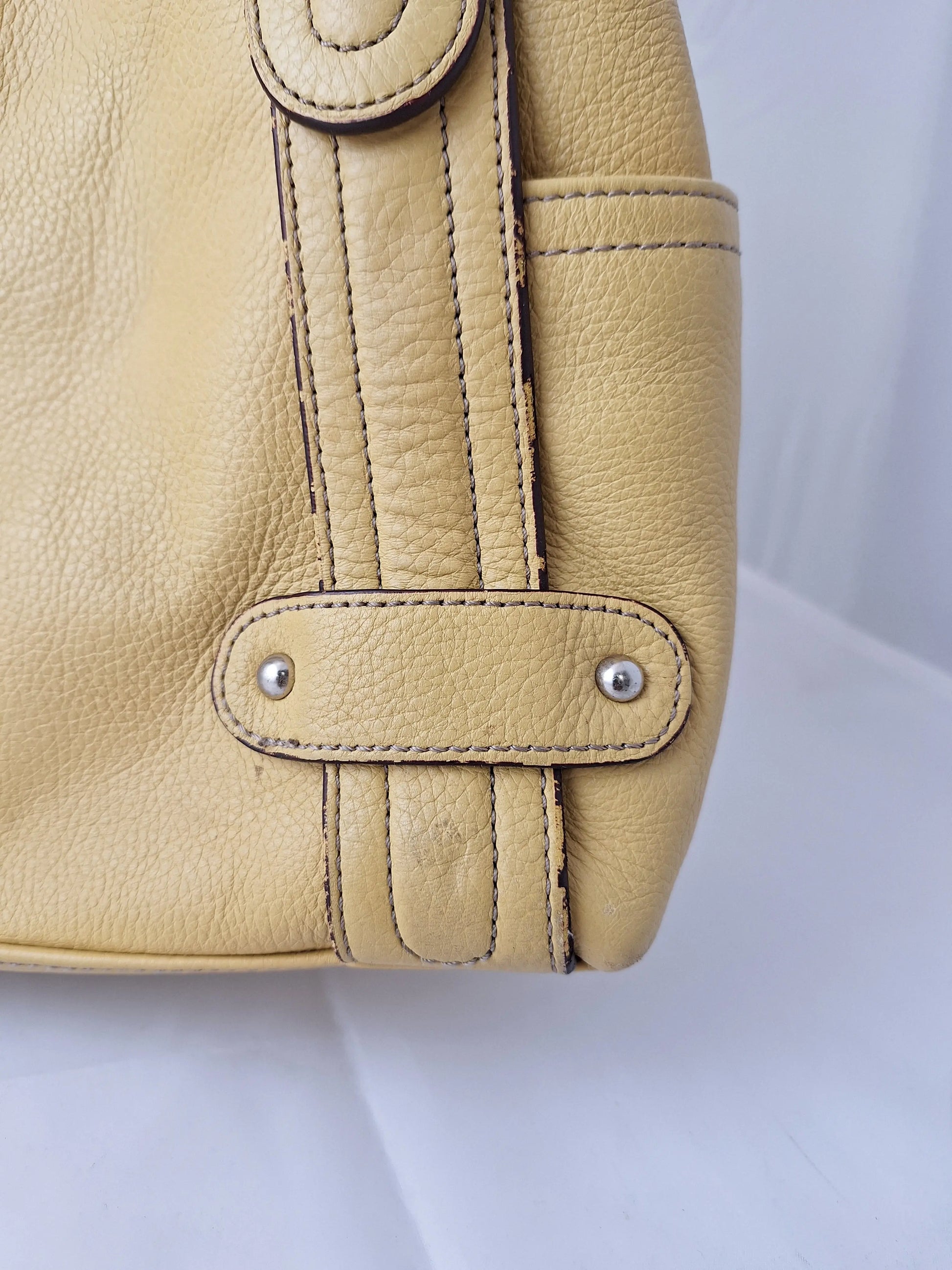 Tignanello Stylish Leather Baguette Bag by SwapUp-Online Second Hand Store-Online Thrift Store