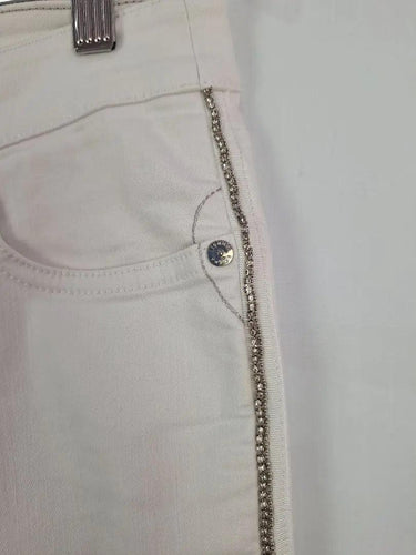 Tommy Bahama Rhinestone Stripe Ankle Jeans Size 8 by SwapUp-Online Second Hand Store-Online Thrift Store