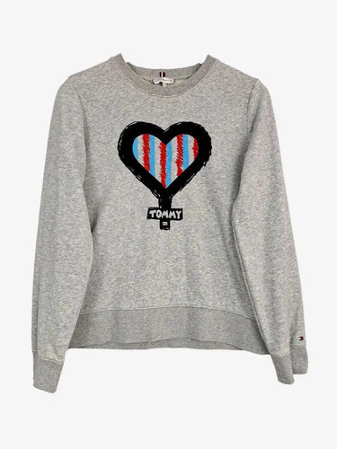 Tommy Hilfiger Branded Soft Branded Sweatshirt Jumper Size XS by SwapUp-Online Second Hand Store-Online Thrift Store