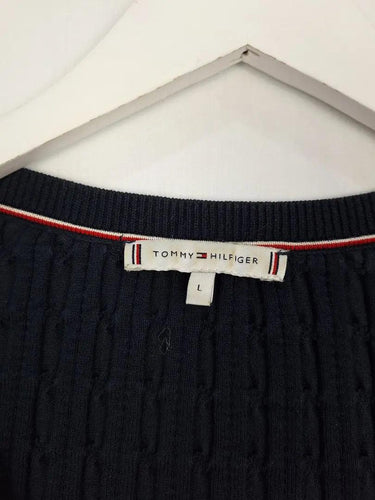 Tommy Hilfiger Classic Cable Knit Jumper Size L by SwapUp-Online Second Hand Store-Online Thrift Store