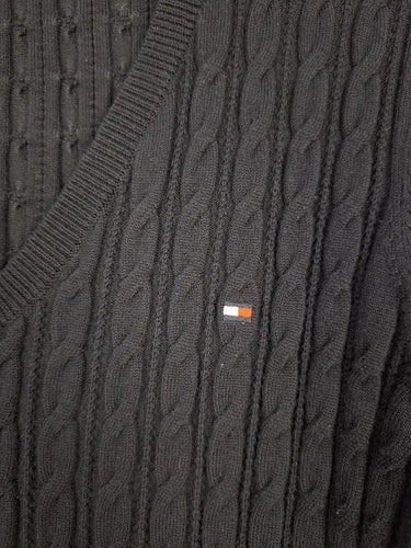 Tommy Hilfiger Classic Cable Knit Jumper Size L by SwapUp-Online Second Hand Store-Online Thrift Store