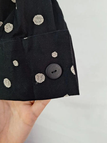 Tone Elegancy Embroidered Polka Dot Wrap Dress Size L by SwapUp-Online Second Hand Store-Online Thrift Store