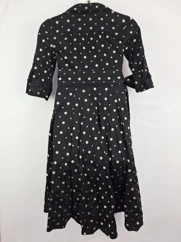 Tone Elegancy Embroidered Polka Dot Wrap Dress Size L by SwapUp-Online Second Hand Store-Online Thrift Store