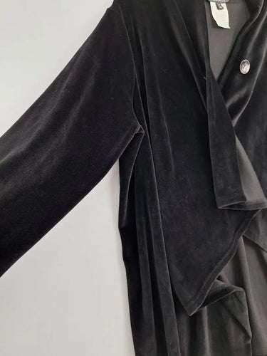 Toronto Velour Waterfall Single Button Cardigan Size XL by SwapUp-Online Second Hand Store-Online Thrift Store