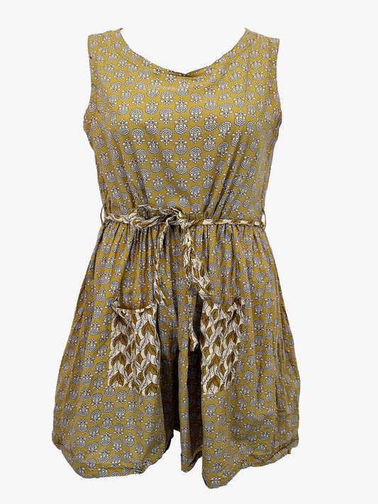 Tree of Life Pine Pocket Midi Dress Size L by SwapUp-Online Second Hand Store-Online Thrift Store