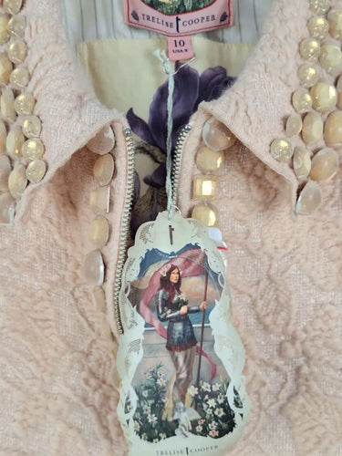 Trelise Cooper Blush Joan Of Arc Statement Jacket Size 10 by SwapUp-Online Second Hand Store-Online Thrift Store