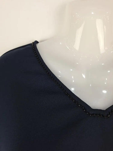 Trelise Cooper Navy Beaded Bell Sleeve Mini Dress Size S by SwapUp-Online Second Hand Store-Online Thrift Store