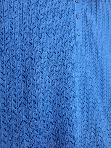 Trenery Collared Patterned Knit Top Size M by SwapUp-Online Second Hand Store-Online Thrift Store
