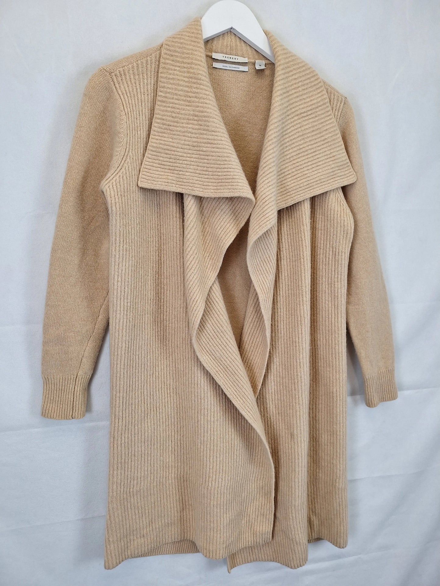 Trenery Cozy Longline Wool Cardigan Size M by SwapUp-Online Second Hand Store-Online Thrift Store