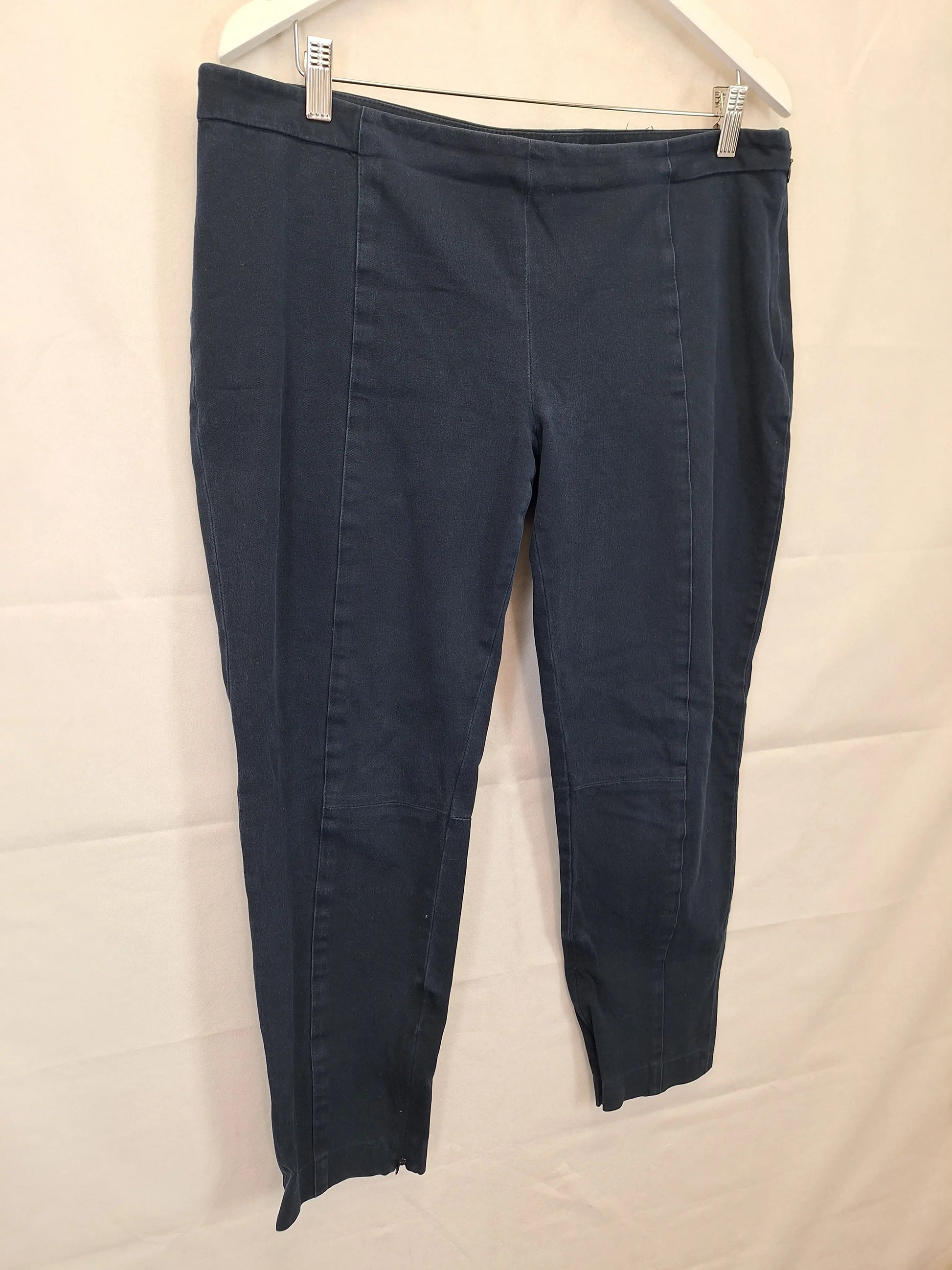 Trenery Essential Navy  Pants Size 14 by SwapUp-Online Second Hand Store-Online Thrift Store