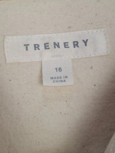 Trenery Light Cotton Wheat Utility Jacket Size 16 by SwapUp-Online Second Hand Store-Online Thrift Store