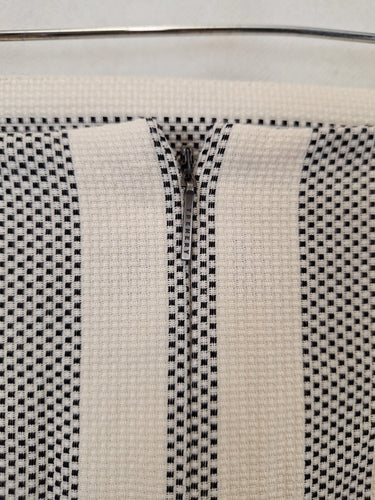 Trenery Monochrome Stripe Panel Pencil Skirt Size 8 by SwapUp-Online Second Hand Store-Online Thrift Store