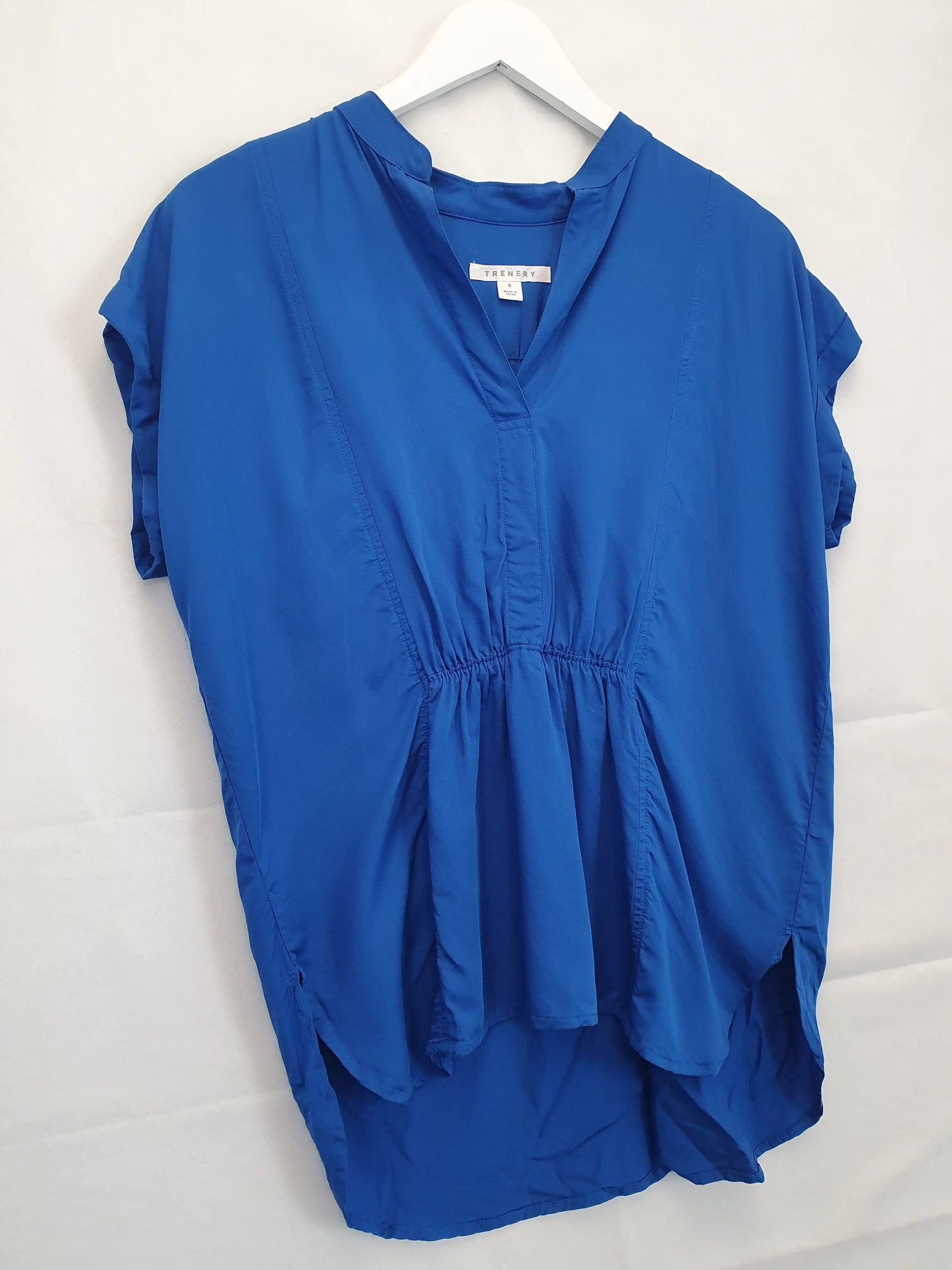 Trenery Office Essential Front Gather Top Size S by SwapUp-Online Second Hand Store-Online Thrift Store