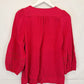 Trenery Raspberry Balloon Sleeve Blouse Size M by SwapUp-Online Second Hand Store-Online Thrift Store