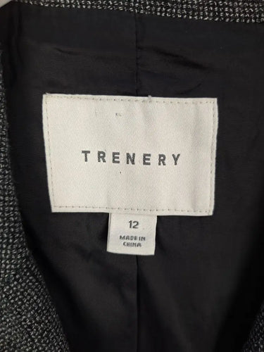 Trenery Smart Double Breasted Linen Jacket Size 12 by SwapUp-Online Second Hand Store-Online Thrift Store