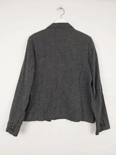 Trenery Smart Double Breasted Linen Jacket Size 12 by SwapUp-Online Second Hand Store-Online Thrift Store