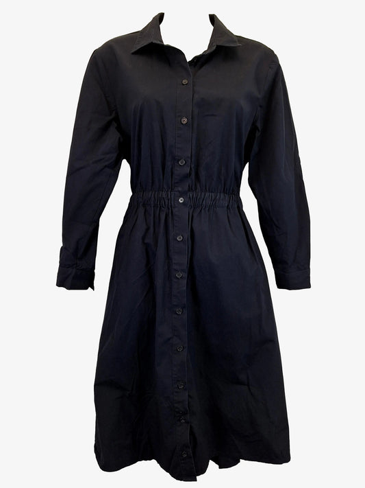 Trenery Sophisticated Navy Shirt Midi Dress Size 12 by SwapUp-Online Second Hand Store-Online Thrift Store