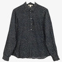 Trenery Spotted Black Wash 3/4 Button Up Shirt Size M by SwapUp-Online Second Hand Store-Online Thrift Store