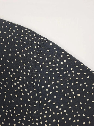 Trenery Spotted Black Wash 3/4 Button Up Shirt Size M by SwapUp-Online Second Hand Store-Online Thrift Store