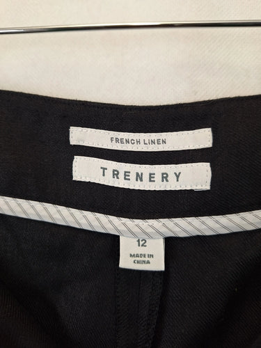 Trenery Tailored Elegant Straight Leg Linen Pants Size 12 by SwapUp-Online Second Hand Store-Online Thrift Store