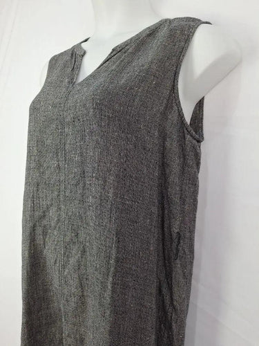 Trenery Textured Sleeveless Shift Midi Dress Size 14 by SwapUp-Online Second Hand Store-Online Thrift Store