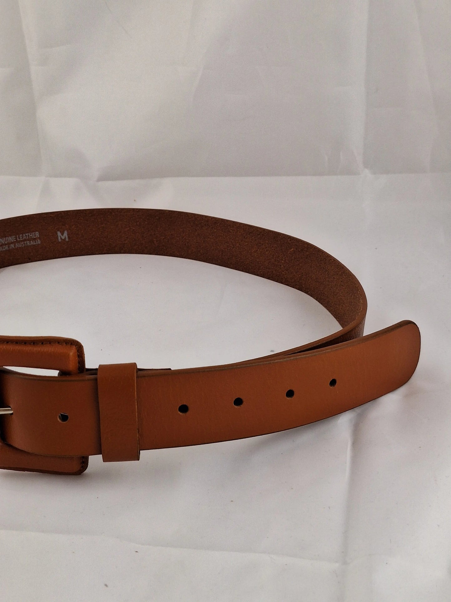 Trent Nathan Clay Genuine Leather Everyday Belt Size M by SwapUp-Online Second Hand Store-Online Thrift Store