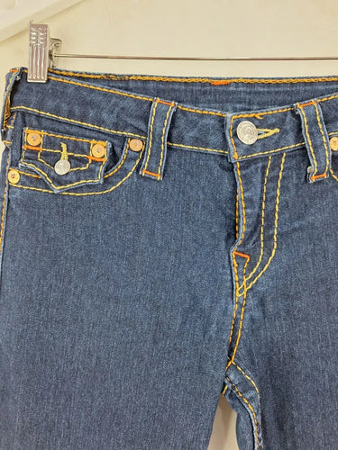 True Religion Indigo Contrast Stitch Slim Jeans Size 10 by SwapUp-Online Second Hand Store-Online Thrift Store
