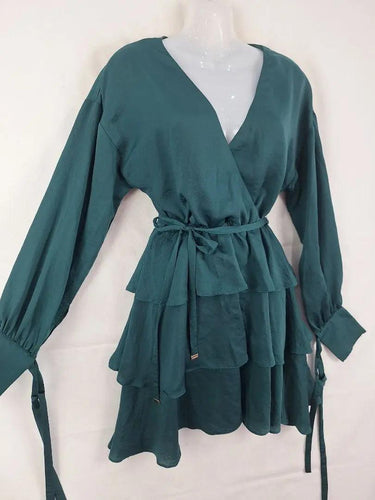 Tussah Emerald Wrap Style Tie Dress Size 8 by SwapUp-Online Second Hand Store-Online Thrift Store