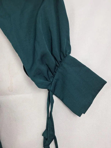 Tussah Emerald Wrap Style Tie Dress Size 8 by SwapUp-Online Second Hand Store-Online Thrift Store