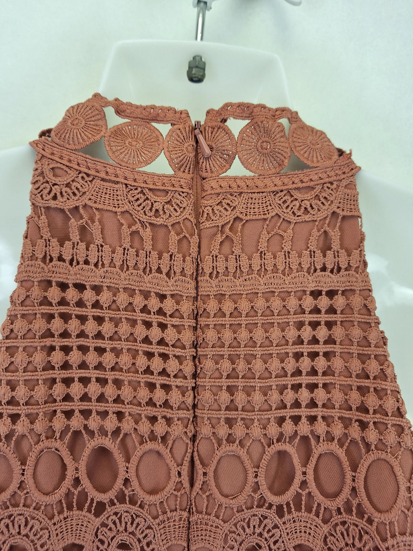 Two Sisters Halter Neck Broderie Mini Dress Size 10 by SwapUp-Online Second Hand Store-Online Thrift Store