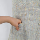 Un Deux Trois Pastel Tweed Sheath Dress Size M by SwapUp-Online Second Hand Store-Online Thrift Store