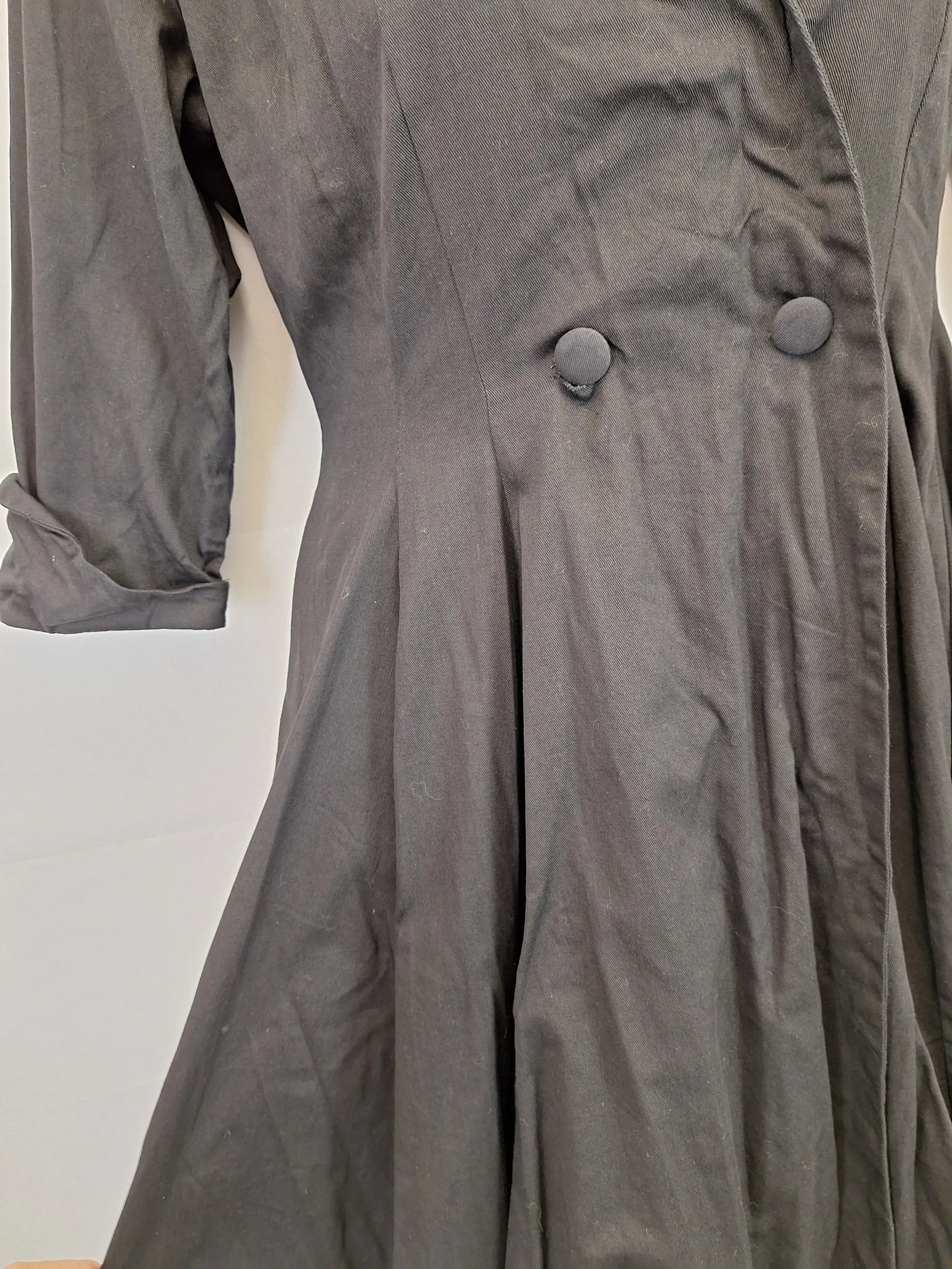 Unique Vintage Plunge Neck Vintage Midi Dress Size L by SwapUp-Online Second Hand Store-Online Thrift Store