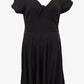 Unique Vintage V Neck Retro Midi Dress Size L by SwapUp-Online Second Hand Store-Online Thrift Store