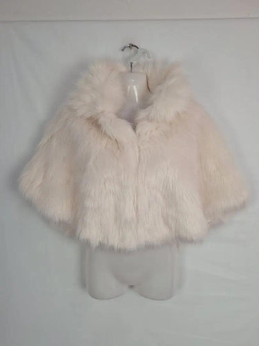 Unreal Fur Cream Faux Fur Cropped Cape Size OSFA by SwapUp-Online Second Hand Store-Online Thrift Store
