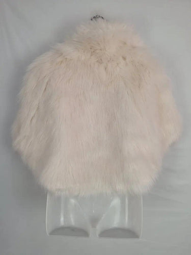 Unreal Fur Cream Faux Fur Cropped Cape Size OSFA by SwapUp-Online Second Hand Store-Online Thrift Store