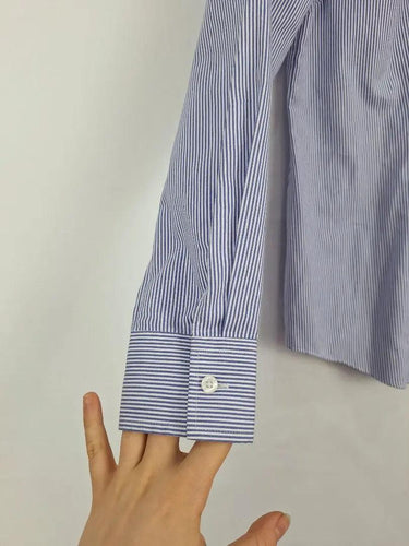 Van Heusen Blue Pinstripe Collared Shirt Size 10 by SwapUp-Online Second Hand Store-Online Thrift Store