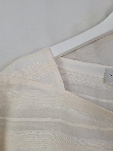 Veronika Maine Casual Striped Sheer Blouse Size 8 by SwapUp-Online Second Hand Store-Online Thrift Store