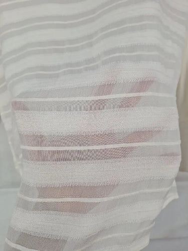 Veronika Maine Casual Striped Sheer Blouse Size 8 by SwapUp-Online Second Hand Store-Online Thrift Store