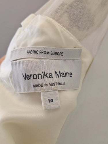 Veronika Maine Classy Mesh A Line Midi Dress Size 14 by SwapUp-Online Second Hand Store-Online Thrift Store