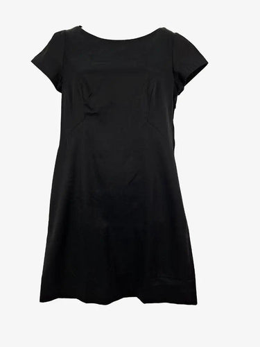 Veronika Maine Cross Back Little Black Dress Size 8 by SwapUp-Online Second Hand Store-Online Thrift Store