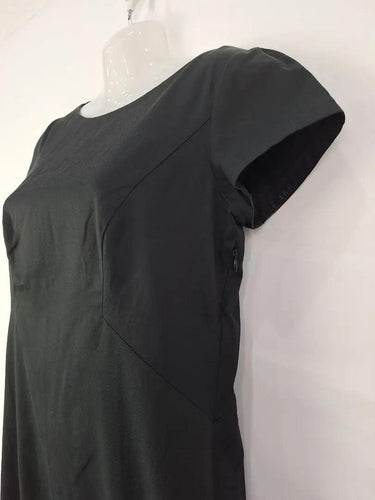 Veronika Maine Cross Back Little Black Dress Size 8 by SwapUp-Online Second Hand Store-Online Thrift Store