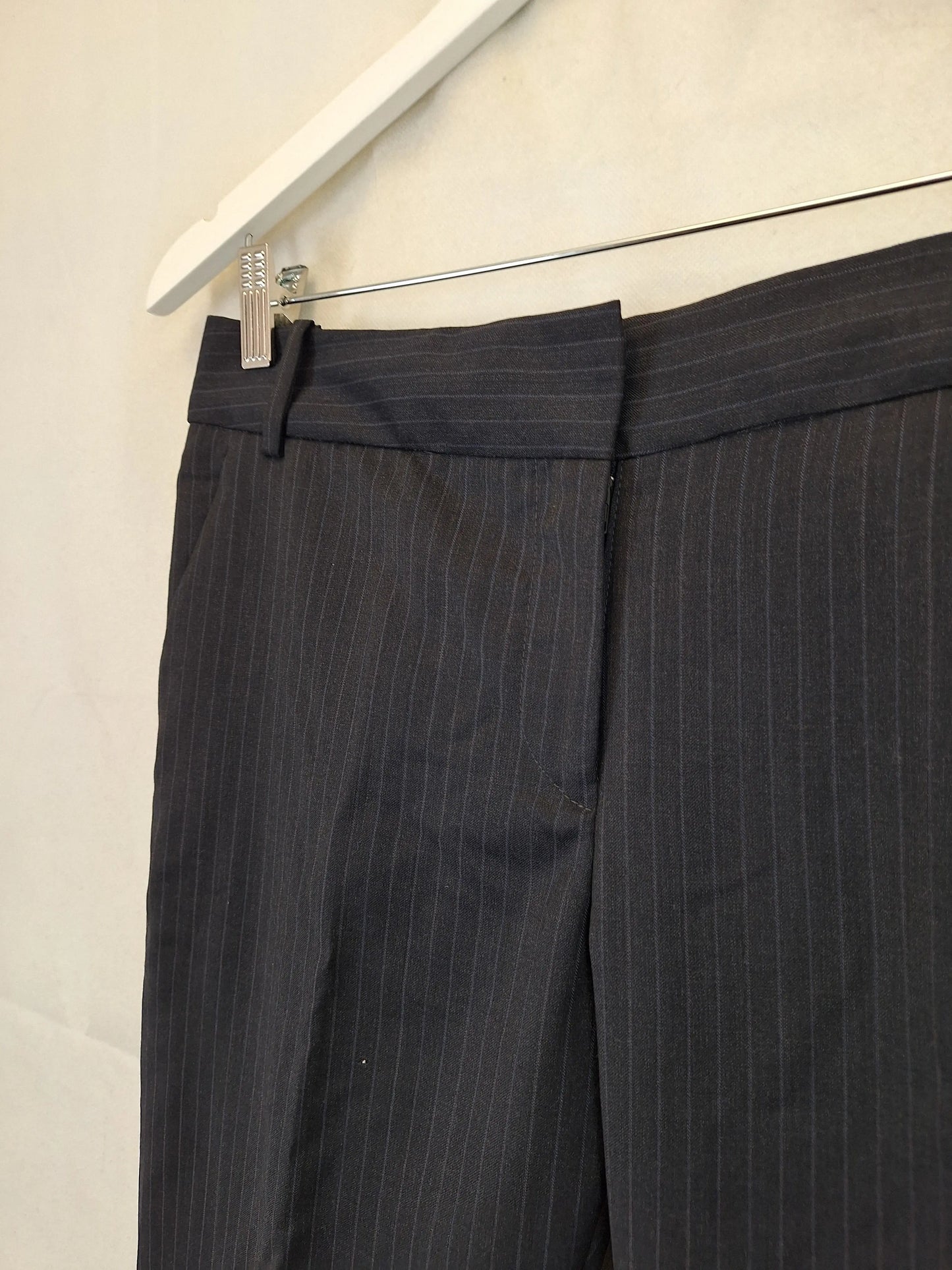 Veronika Maine Cuffed Pinstripe Office Staple Pants Size 10 by SwapUp-Online Second Hand Store-Online Thrift Store
