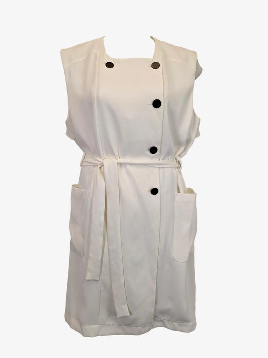 Veronika Maine Double Breasted  Trench Style Dress Size 16 by SwapUp-Online Second Hand Store-Online Thrift Store
