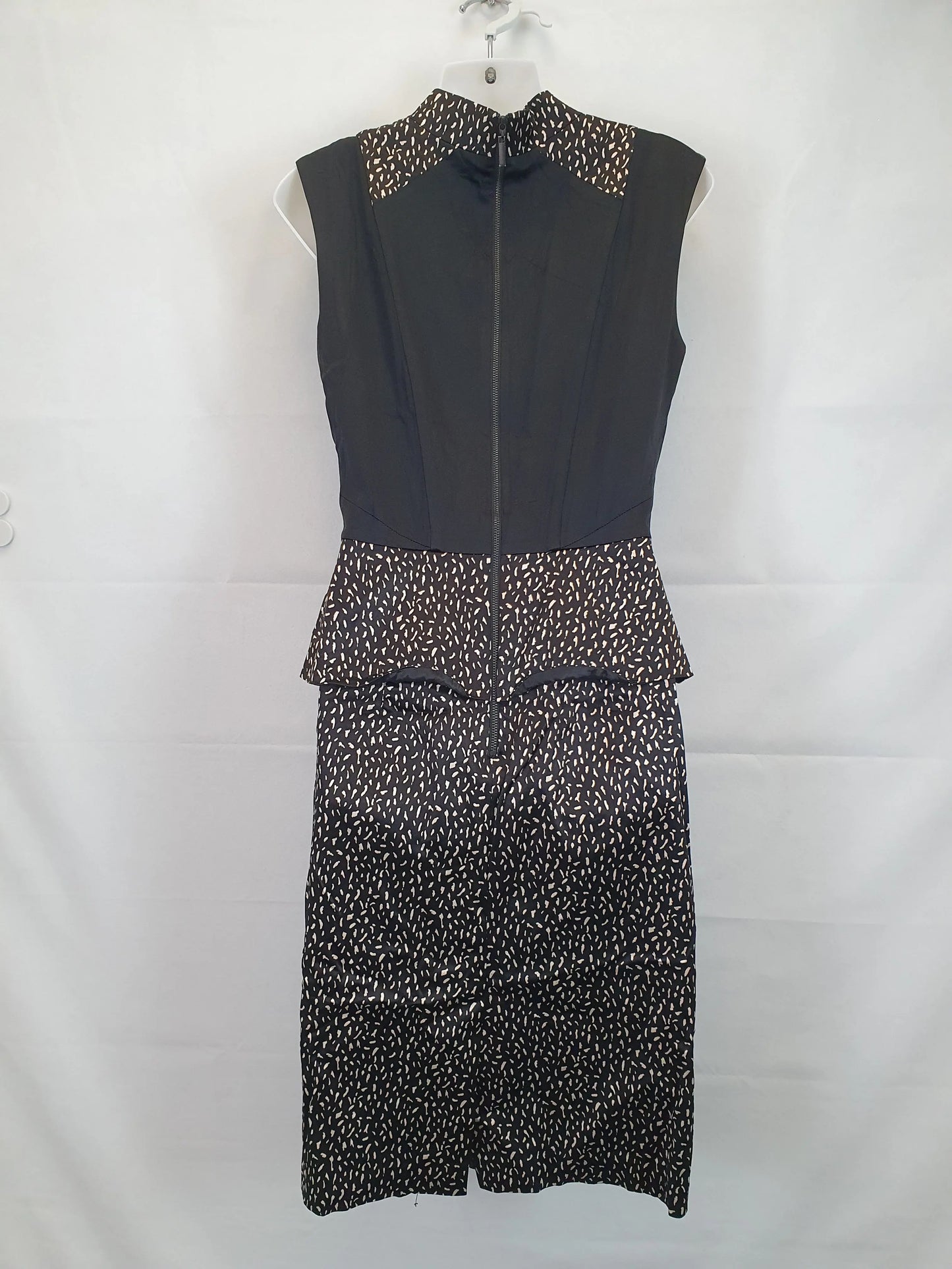 Veronika Maine High Neck Office Style Midi Dress Size 10 by SwapUp-Online Second Hand Store-Online Thrift Store