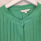 Veronika Maine Jade Boxy Pleated Blouse Size 12 by SwapUp-Online Second Hand Store-Online Thrift Store
